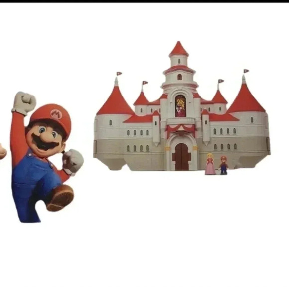 Nintendo The Super Mario Movie Mushroom Kingdom Castle Playset With Mini Figures - Picture 1 of 7